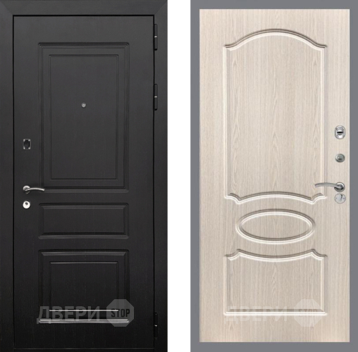 Входная металлическая Дверь Рекс (REX) 6 Венге FL-128 Беленый дуб в Егорьевске