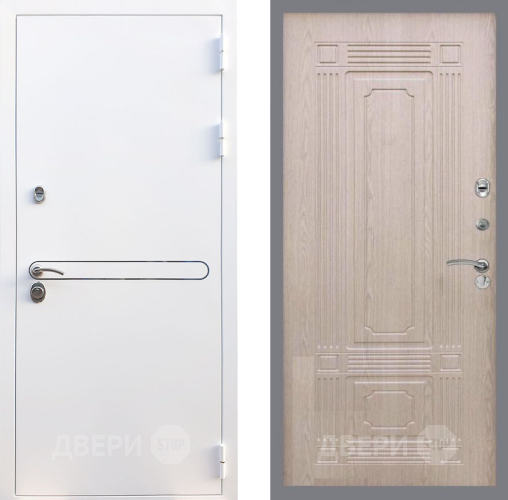 Входная металлическая Дверь Рекс (REX) 27 FL-2 Беленый дуб в Егорьевске