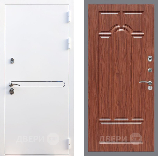 Входная металлическая Дверь Рекс (REX) 27 FL-58 орех тисненый в Егорьевске