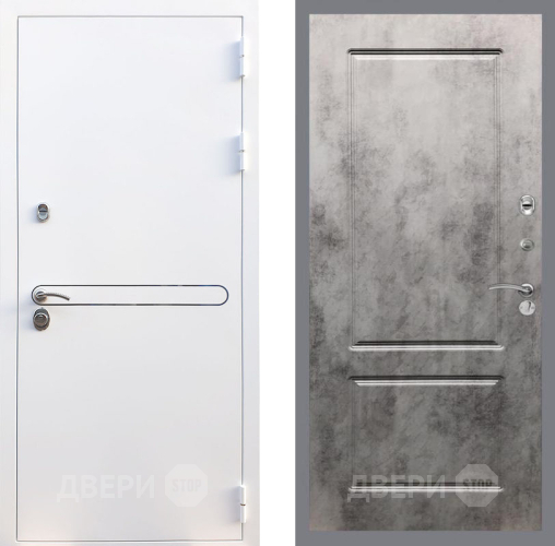 Входная металлическая Дверь Рекс (REX) 27 FL-117 Бетон темный в Егорьевске