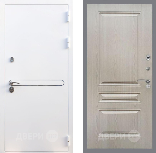 Входная металлическая Дверь Рекс (REX) 27 FL-243 Беленый дуб в Егорьевске