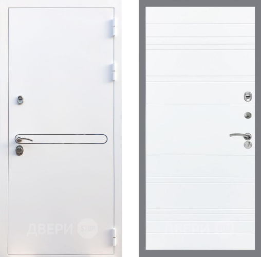 Входная металлическая Дверь Рекс (REX) 27 Line Силк Сноу в Егорьевске