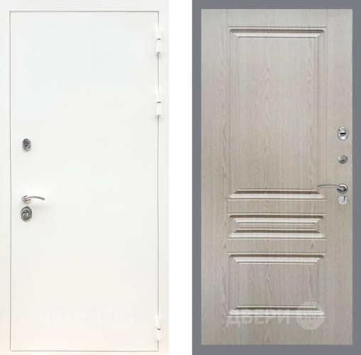 Дверь Рекс (REX) 5 Белая Шагрень FL-243 Беленый дуб в Егорьевске