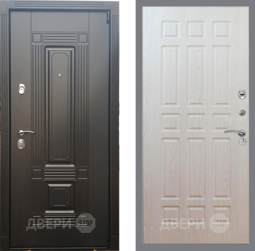 Входная металлическая Дверь Рекс (REX) 9 FL-33 Беленый дуб в Егорьевске