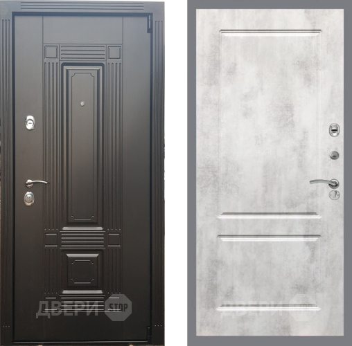 Входная металлическая Дверь Рекс (REX) 9 FL-117 Бетон светлый в Егорьевске