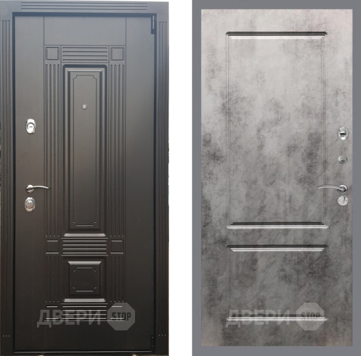 Входная металлическая Дверь Рекс (REX) 9 FL-117 Бетон темный в Егорьевске
