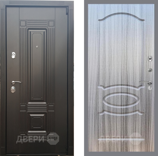 Входная металлическая Дверь Рекс (REX) 9 FL-128 Сандал грей в Егорьевске