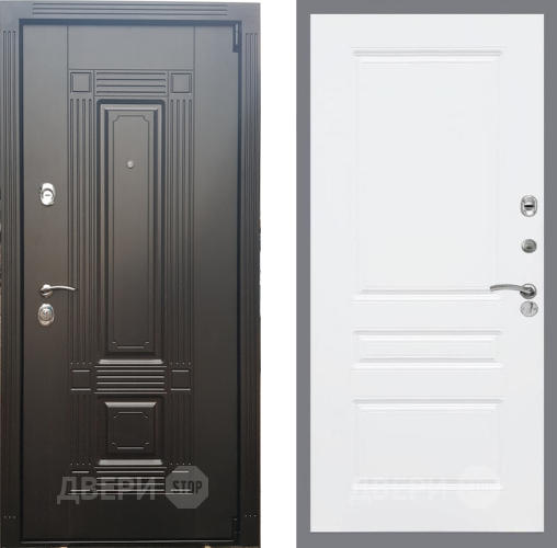 Входная металлическая Дверь Рекс (REX) 9 FL-243 Силк Сноу в Егорьевске