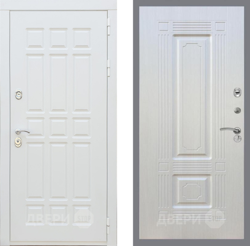 Входная металлическая Дверь Рекс (REX) 8 Силк Сноу FL-2 Лиственница беж в Егорьевске