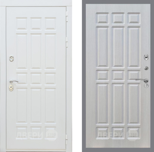 Входная металлическая Дверь Рекс (REX) 8 Силк Сноу FL-33 Лиственница беж в Егорьевске