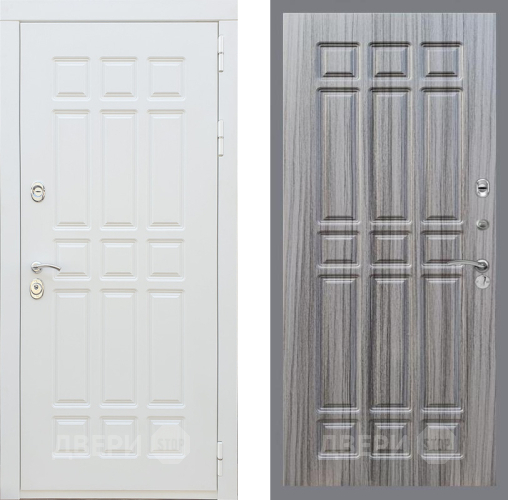 Входная металлическая Дверь Рекс (REX) 8 Силк Сноу FL-33 Сандал грей в Егорьевске