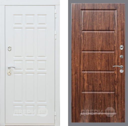 Входная металлическая Дверь Рекс (REX) 8 Силк Сноу FL-39 орех тисненый в Егорьевске