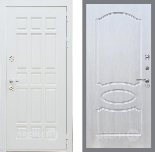 Входная металлическая Дверь Рекс (REX) 8 Силк Сноу FL-128 Лиственница беж в Егорьевске