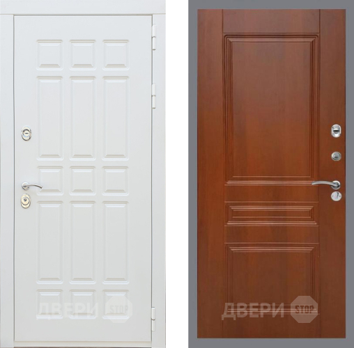 Входная металлическая Дверь Рекс (REX) 8 Силк Сноу FL-243 Итальянский орех в Егорьевске