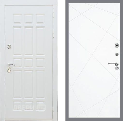 Входная металлическая Дверь Рекс (REX) 8 Силк Сноу FL-291 Силк Сноу в Егорьевске