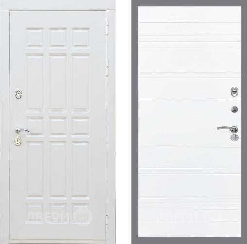 Входная металлическая Дверь Рекс (REX) 8 Силк Сноу Line Силк Сноу в Егорьевске