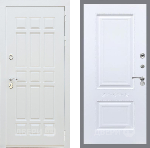 Входная металлическая Дверь Рекс (REX) 8 Силк Сноу Смальта Силк Сноу в Егорьевске