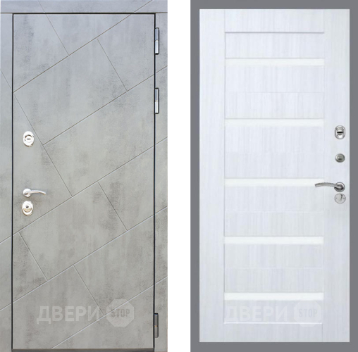 Входная металлическая Дверь Рекс (REX) 22 СБ-14 стекло белое Сандал белый в Егорьевске