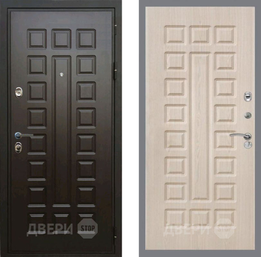 Входная металлическая Дверь Рекс (REX) Премиум 3к FL-183 Беленый дуб в Егорьевске