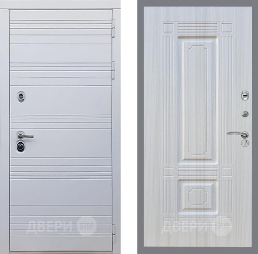 Входная металлическая Дверь Рекс (REX) 14 Силк Сноу FL-2 Сандал белый в Егорьевске
