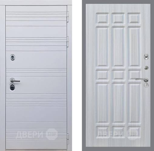 Входная металлическая Дверь Рекс (REX) 14 Силк Сноу FL-33 Сандал белый в Егорьевске