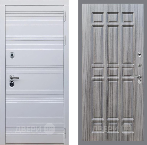 Входная металлическая Дверь Рекс (REX) 14 Силк Сноу FL-33 Сандал грей в Егорьевске
