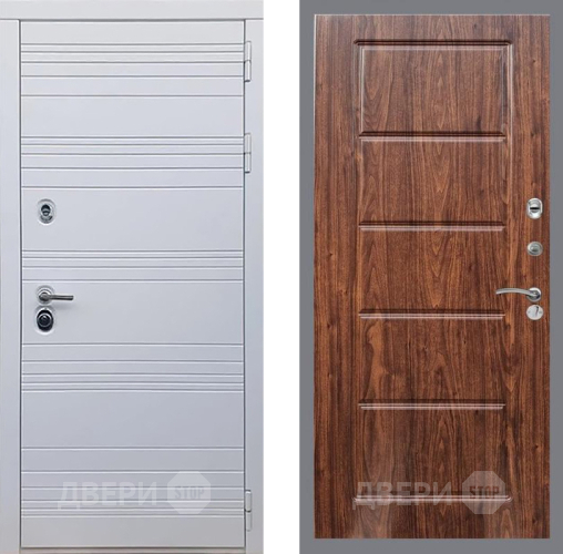 Входная металлическая Дверь Рекс (REX) 14 Силк Сноу FL-39 орех тисненый в Егорьевске