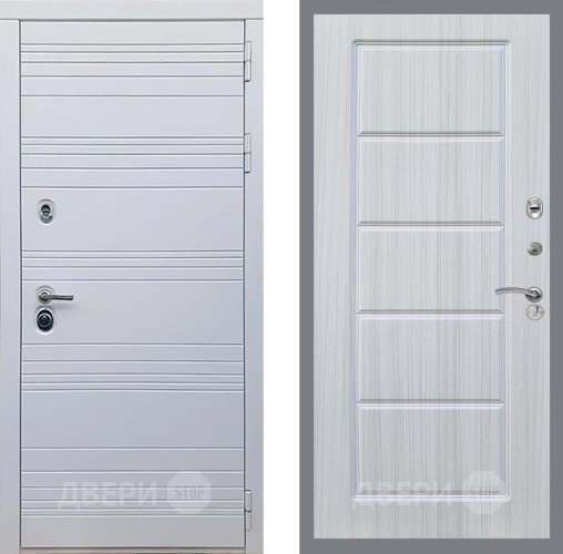 Входная металлическая Дверь Рекс (REX) 14 Силк Сноу FL-39 Сандал белый в Егорьевске