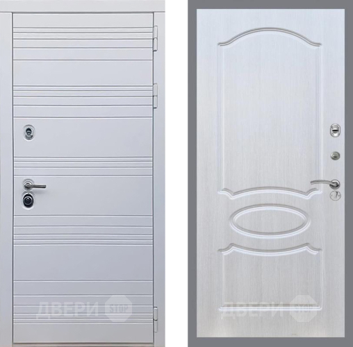 Входная металлическая Дверь Рекс (REX) 14 Силк Сноу FL-128 Лиственница беж в Егорьевске