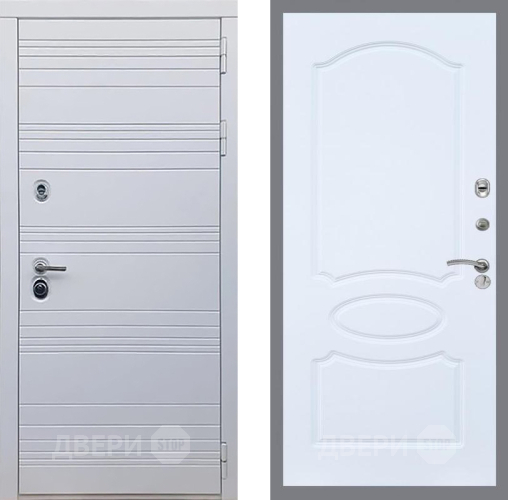 Входная металлическая Дверь Рекс (REX) 14 Силк Сноу FL-128 Силк Сноу в Егорьевске