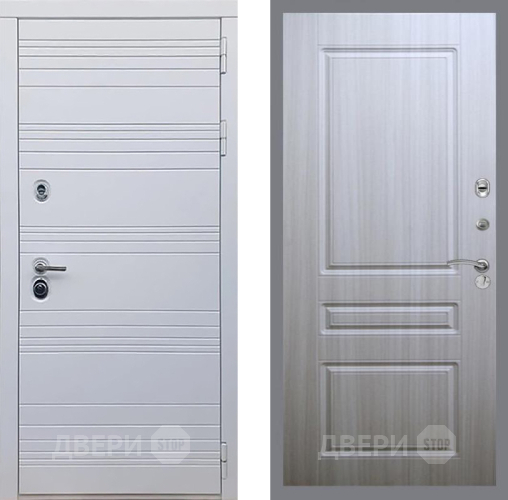 Входная металлическая Дверь Рекс (REX) 14 Силк Сноу FL-243 Сандал белый в Егорьевске