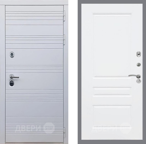 Входная металлическая Дверь Рекс (REX) 14 Силк Сноу FL-243 Силк Сноу в Егорьевске