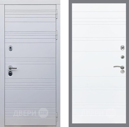 Входная металлическая Дверь Рекс (REX) 14 Силк Сноу Line Силк Сноу в Егорьевске