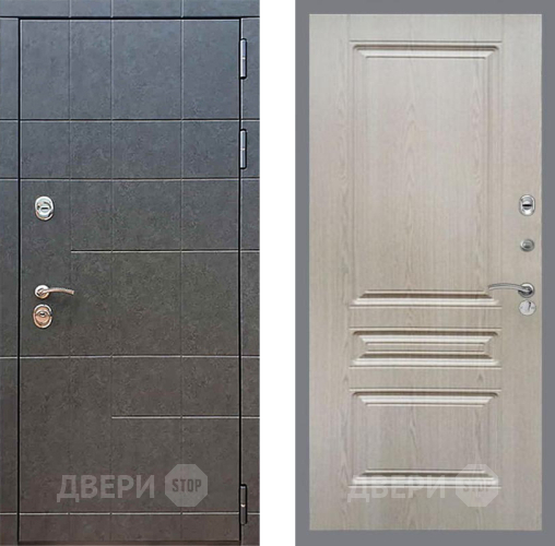 Входная металлическая Дверь Рекс (REX) 21 FL-243 Беленый дуб в Егорьевске