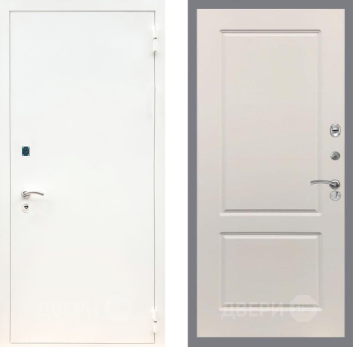 Входная металлическая Дверь Рекс (REX) 1А Белая шагрень FL-117 Шампань в Егорьевске