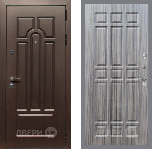 Входная металлическая Дверь Рекс (REX) Эврика FL-33 Сандал грей в Егорьевске