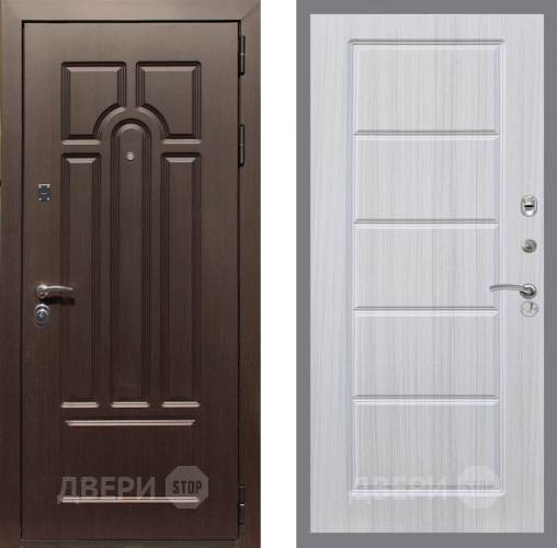 Входная металлическая Дверь Рекс (REX) Эврика FL-39 Сандал белый в Егорьевске