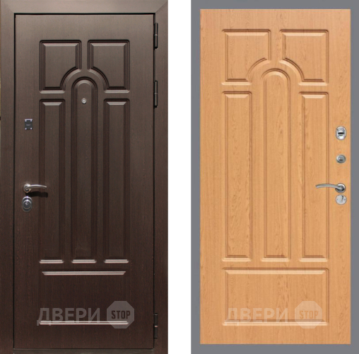 Входная металлическая Дверь Рекс (REX) Эврика FL-58 Дуб в Егорьевске