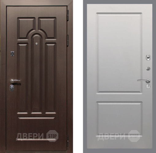 Входная металлическая Дверь Рекс (REX) Эврика FL-117 Грей софт в Егорьевске