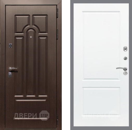 Входная металлическая Дверь Рекс (REX) Эврика FL-117 Силк Сноу в Егорьевске