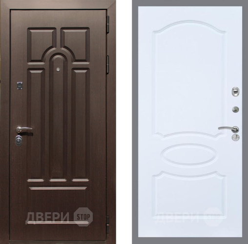 Дверь Рекс (REX) Эврика FL-128 Силк Сноу в Егорьевске