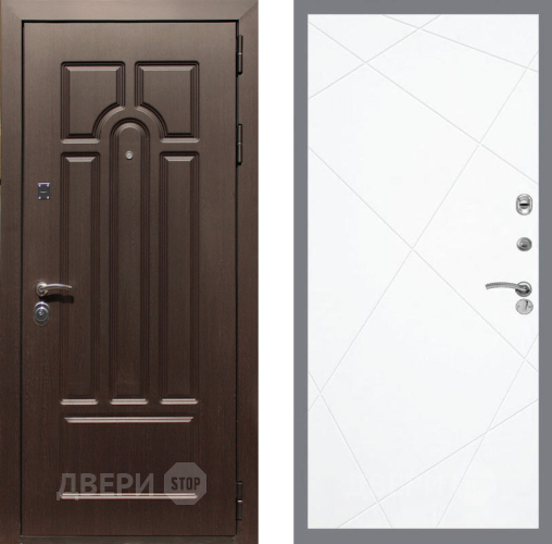 Входная металлическая Дверь Рекс (REX) Эврика FL-291 Силк Сноу в Егорьевске