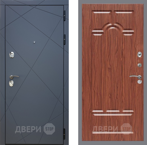 Входная металлическая Дверь Рекс (REX) 13 Силк Титан FL-58 орех тисненый в Егорьевске