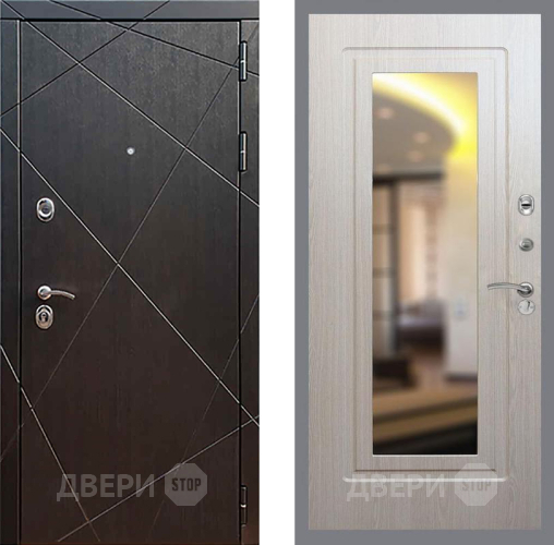 Входная металлическая Дверь Рекс (REX) 13 Венге FLZ-120 Беленый дуб в Егорьевске