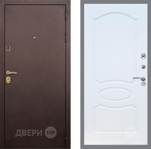 Входная металлическая Дверь Рекс (REX) Лайт 3К FL-128 Белый ясень в Егорьевске