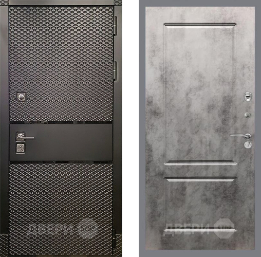 Дверь Рекс (REX) 15 Черный Кварц FL-117 Бетон темный в Егорьевске