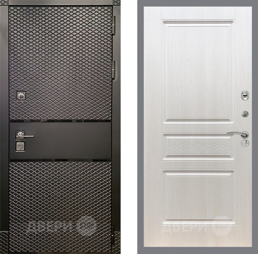 Входная металлическая Дверь Рекс (REX) 15 Черный Кварц FL-243 Лиственница беж в Егорьевске