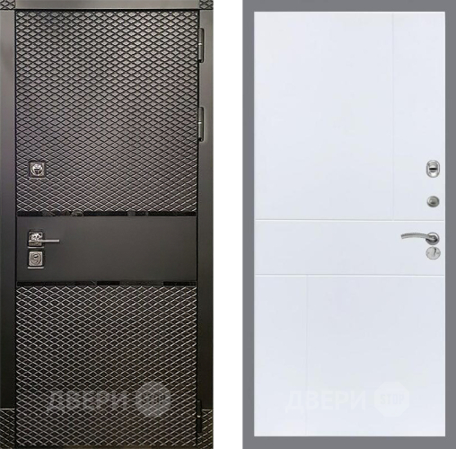 Входная металлическая Дверь Рекс (REX) 15 Черный Кварц FL-290 Силк Сноу в Егорьевске
