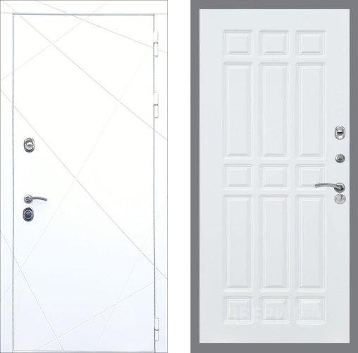 Входная металлическая Дверь Рекс (REX) 13 Силк Сноу FL-33 Силк Сноу в Егорьевске