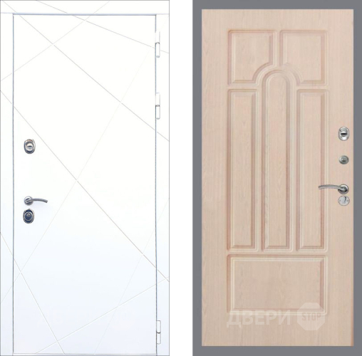 Входная металлическая Дверь Рекс (REX) 13 Силк Сноу FL-58 Беленый дуб в Егорьевске